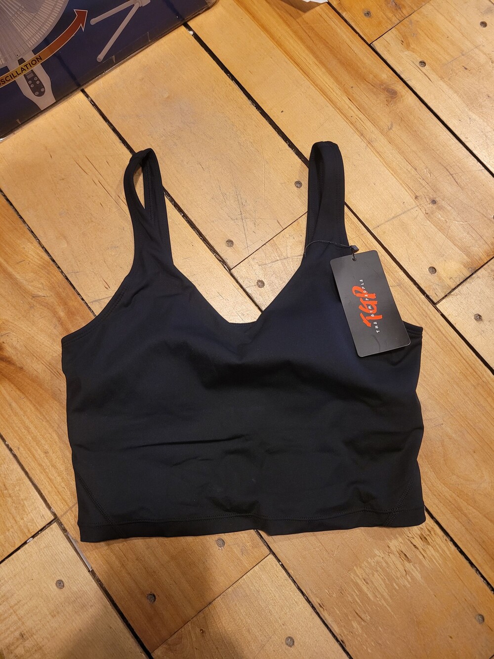 The Gym People Black Sports Bra Size M